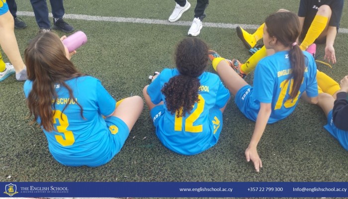 The English School Girls' Football Team vs Senior School